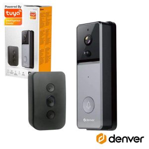 Vídeo Porteiro 1080p C/ WIFI PIR Tuya DENVER - (VDB-216MK2)
