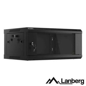 Armário Bastidor Parede (Rack) 19" 60cm 4U LANBERG - (WF01-6404-10B)