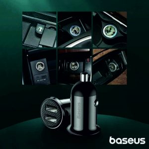 Adaptador Isqueiro 2x USB 4.8A Grain Pro BASEUS - (CCALLP-01)