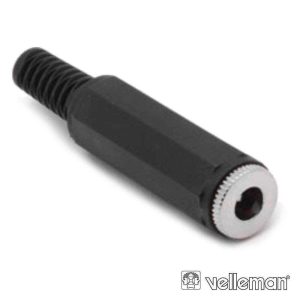 Ficha Alimentação DC Fêmea Ø2.5x5.5mm VELLEMAN - (CD011HN)