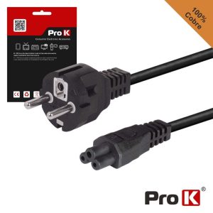 Cabo Alimentação Schuko Macho / IEC C5 Fêmea 1.5m PROK - (CIEC5/1.5B)
