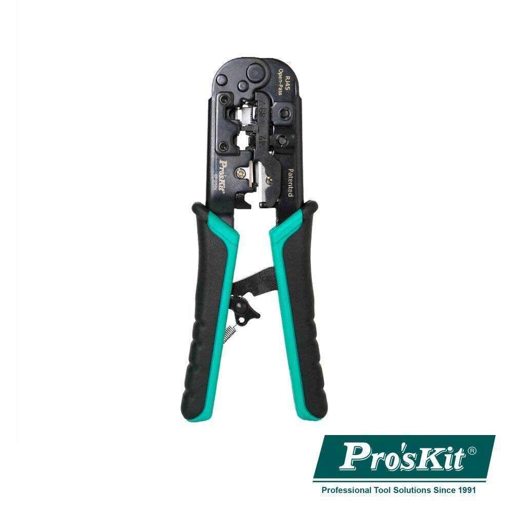 Alicate De Cravar RJ45 Cat.5/6/6A/7 Passante Modular PROSKIT - (CP-376TN)