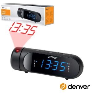Relógio Despertador FM Digital DENVER - (CPR-700)