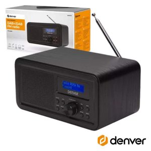 Rádio Portátil C/ Despertador FM/AUX DENVER - (DAB-30BLACK)