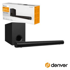Barra Som C/ Sub S/ Fios Comando USB/BT/SD/AUX 70W DENVER - (DSS-7030)