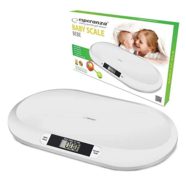 Balança Digital Branca 20kg P/ Bebés - (EBS019)