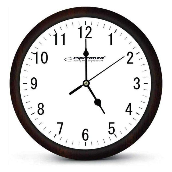Relógio de Parede Analógico Branco 30cm - (EHC015W)