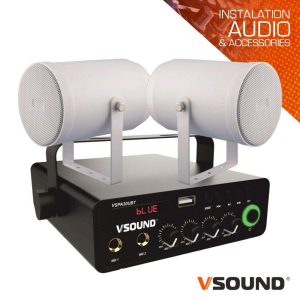Sistema de Som Amplificado 60W 220V/12V FM/BT/USB/SD VSOUND - (ELECTIONS-SET-05)