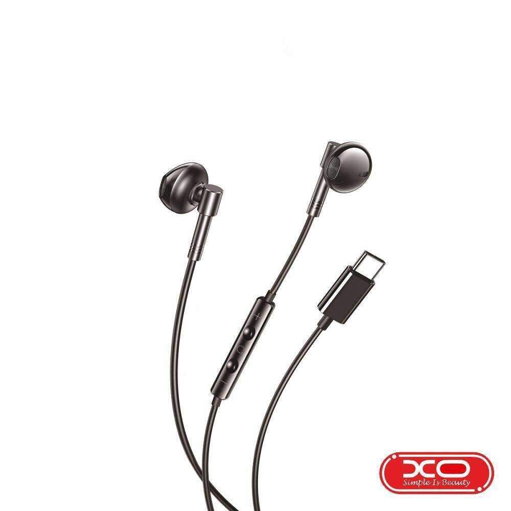 Auscultadores Stereo C/ Fios E Microfone USB-C IPX5 XO - (EP60-BK)