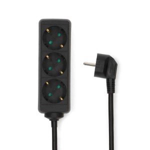 Extensão Elétrica 3x Schuko 5m NEDIS - (ESOC350F1BK)