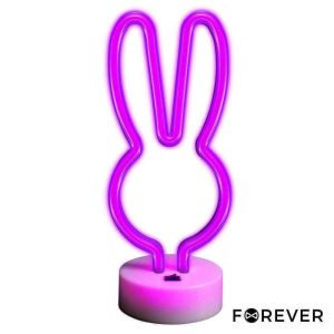 Luz LED Neon Em Forma de Coelho C/ Base - (FSNE04)