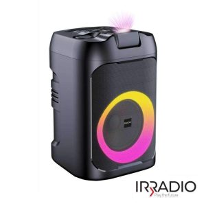 Coluna Amplificada 8" Bluetooth Bat/USB/AUX/SD/TWS Laser RGB - (IR-PS60)