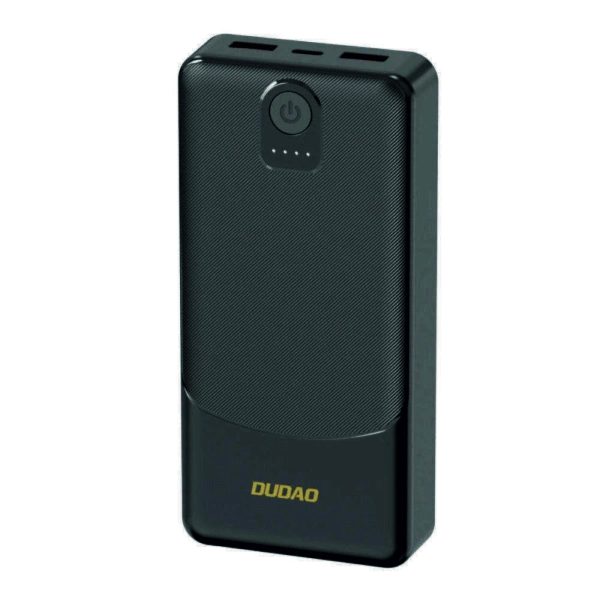 Powerbank 20000mAh C/ 2xUSB-A 1xUSB-C 2.4A Preto - (K10PRO)