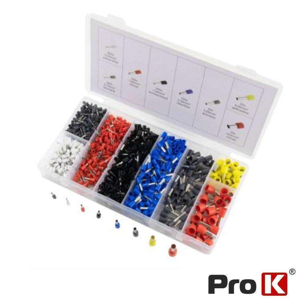 Conjunto de 1200 Terminais de Ponteira PROK - (KIT-PONT-01)