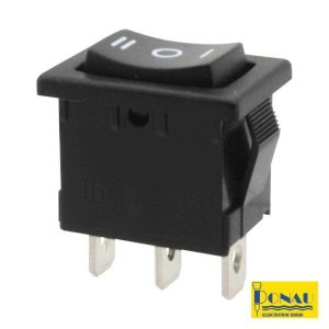 Interruptor Basculante 6A-250V SP3T ON-OFF-(ON) DONAU - (KWS23)