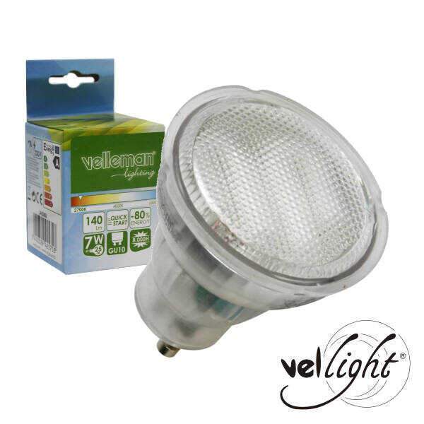Lâmpada GU10 7W=35W 230V Eco 140lm 2700k - (LAE3B3L)