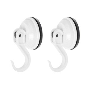 Conjunto de 2 Ganchos C/ Ventosa 2kg - (LAR556)