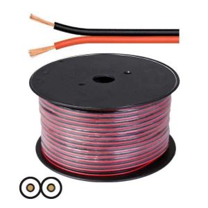 Cabo Coluna 2x0.75mm Preto/Vermelho - (LSP-CCA0.75BR-100)
