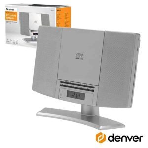 Rádio c/ leitor de CD AM/FM AUX Cinzento DENVER - (MC-5220SMK2)