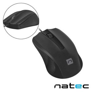 Rato Óptico C/ Fios 1200DPI USB Preto NATEC - (NMY-2020)