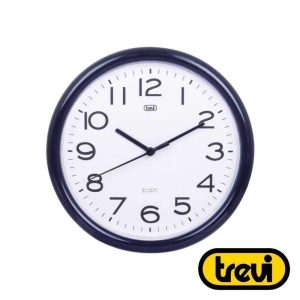 Relógio De Parede Redondo Preto Ø24cm TREVI - (OM3301)
