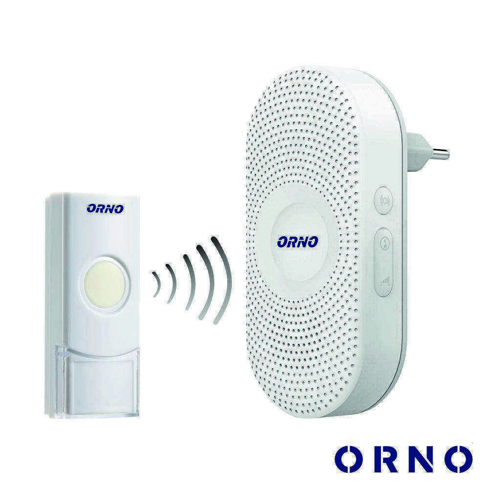 Campainha S/ Fios C/ 1 Receptor 300m ORNO - (OR-DB-QX-155)