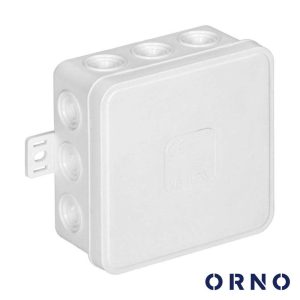 Caixa de Derivação Estanque C/ 12 Cones 85x85x41mm ORNO - (OR-JB-13803/W)