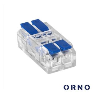 Ligador Rápido Duplo c/ Patilhas 2 Linhas 0.75-4mm² 10x - (OR-SZ-8021/2/10)