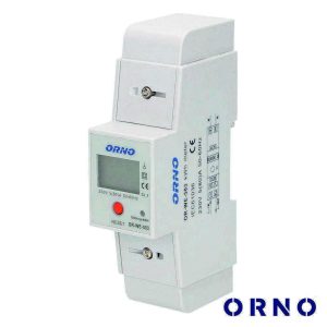 Contador De Energia 230V/80A 2 Módulos P/ Calha Din ORNO - (OR-WE-503)