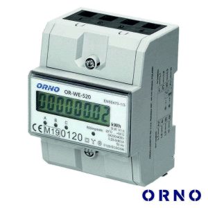 Contador De Energia 230V/80A 4.5 Módulos P/ Calha Din ORNO - (OR-WE-520)