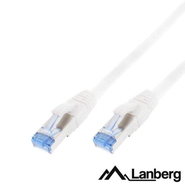 Cabo De Rede S/FTP CAT6A LSZH 5m Branco LANBERG - (PCF6A-10CC-0500-W)