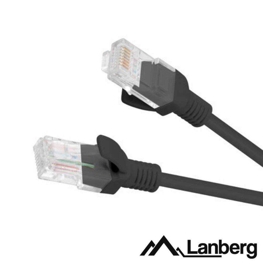 Cabo De Rede U/UTP CAT6 5m Preto LANBERG - (PCU6-10CC-0500-BK)