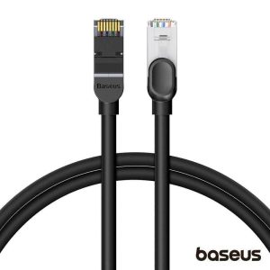 Cabo De Rede UTP CAT6 Cobre Puro 0.5m Preto BASEUS - (PCWL-AF01)