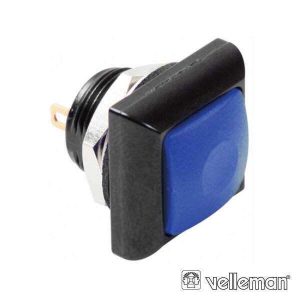 Interruptor Pressão Miniatura 1p Spst Off-(On) Azul - (R1397B)