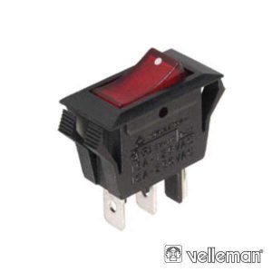 Interruptor Basculante C/ Luz 10a-250v Spst On-Off VELLEMAN - (R902)