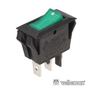 Interruptor Basculante C/ Luz 10a-250v Spst On-Off VELLEMAN - (R902/G)