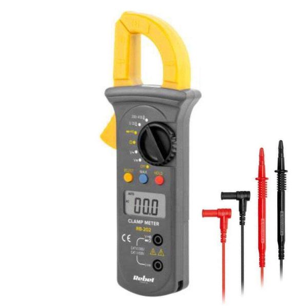 Pinça Amperimétrica Digital AC 400A REBEL - (RB-202)
