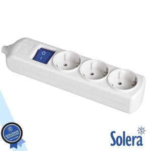 Extensão Elétrica 3x Schuko C/ Interruptor SOLERA - (SLR-8003IL)