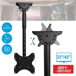 Suporte Lcd/Plasma 23/42" Tecto C/1 Braço 200/200 50kg ALPHA - (SU2342/60)