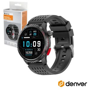 SmartWatch P/ Android iOS Preto C/GPS DENVER - (SWG-345B)