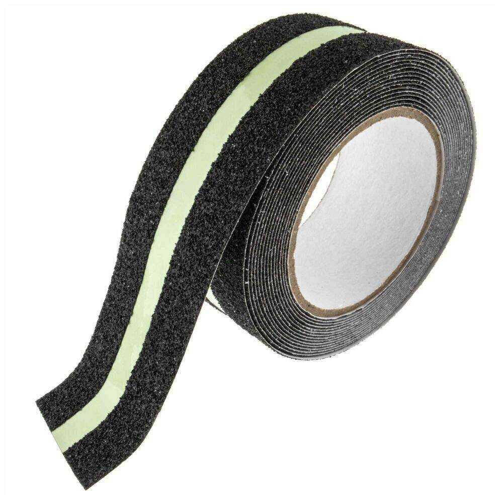 Fita Antiderrapante Preta/Fluorescente 50mm x 5m - (TOOL413A)