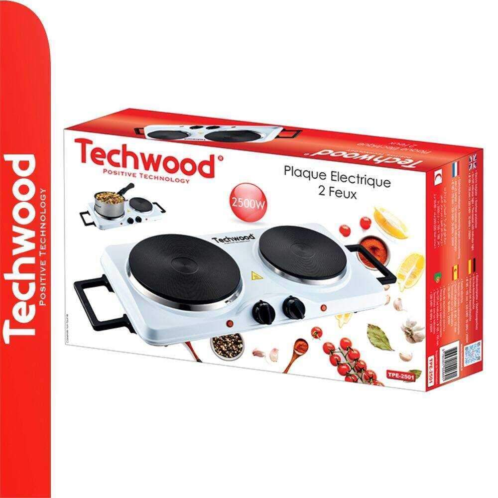 Fogão Elétrico 2 Placas 2500W Branco TECHWOOD - Image 2
