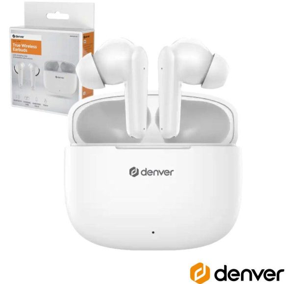Auriculares Bluetooth 5.3 C/ Mic Dock DENVER - (TWE-48W)