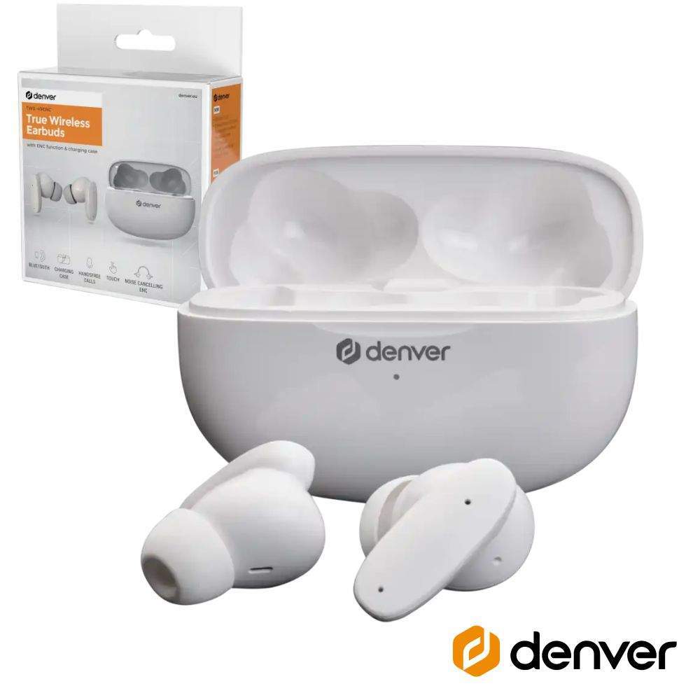 Auriculares Bluetooth 5.3 C/ Mic Dock ANC DENVER - (TWE-49ENC)