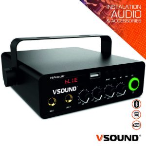 Amplificador 12/230V 3 Entradas 60W MP3/USB/SD/BT VSOUND - (VSPA30UBT)