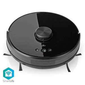 Aspirador Robô Inteligente WiFi NEDIS - (WIFIVCL001CBK)