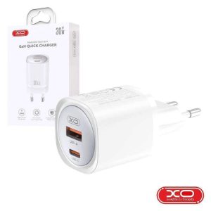 Alimentador Comutado 1xUSB-C/1xUSB-A PD 30W GaN XO - (CE21)