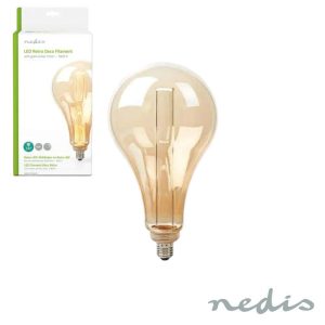 Lâmpada LED E27 Filamento PS165 3.5W 1800K 120lm NEDIS - (LBRDE27PS165AR)