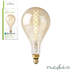 Lâmpada LED E27 Filamento A160 5W 2000K 280lm NEDIS - (LEDBTFE27A160)