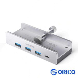 Hub USB 4 Portas USB 3.0/USB-C C/ Grampo De Fixação ORICO - (MH4PC)